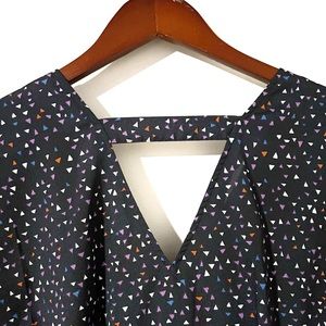 Vintage Forever 21 Navy Confetti Tunic Dress size L